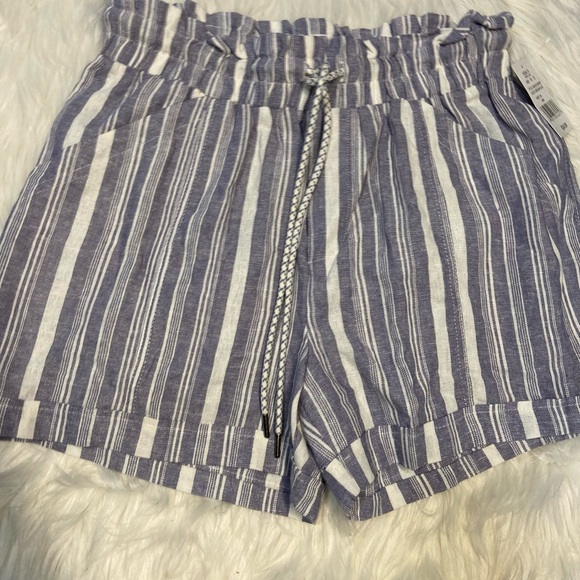 Striped High waist  striped  shorts  11104